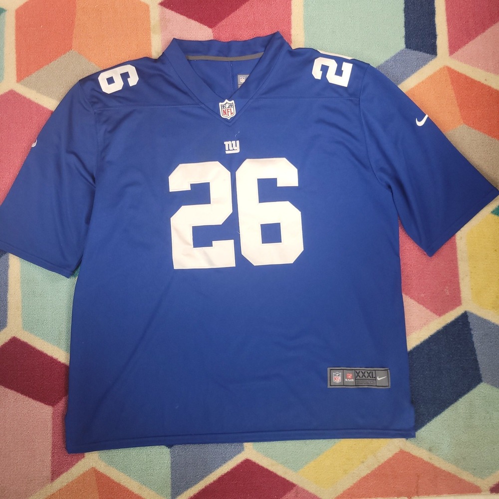 Nike New York Giants Saquon Barkley 26 NFL Jersey Mens XXXL Blue‎ 673544-495